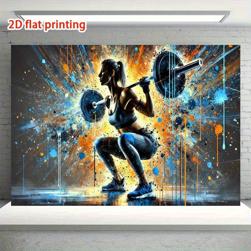 A 2D graphic design with strong dynamics and distinct expressiveness, 1 piece, suitable for home, indoor and outdoor activities