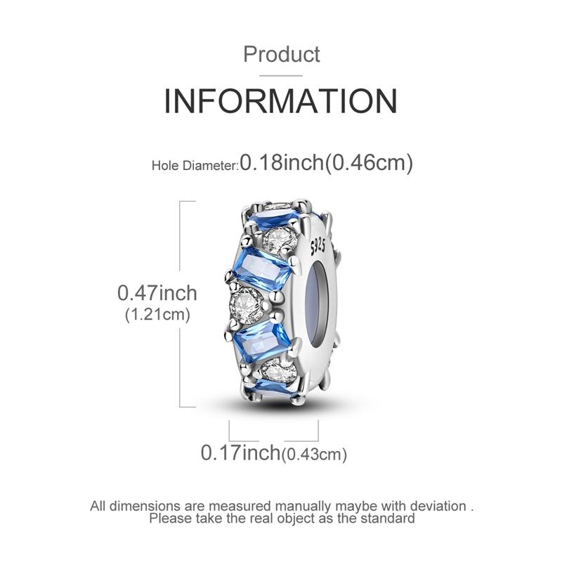 Original Charms Beads Copper Clip Charms Zircon Silicone Spacer Beads Fit Original Bracelet Diy Charm Women Jewelry