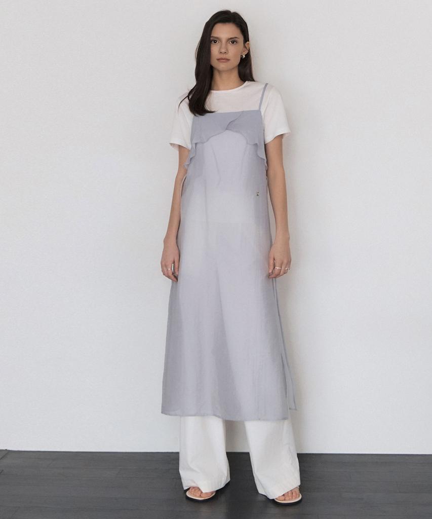 Artid See-Through Layered Sleeveless Dress_2 Colors