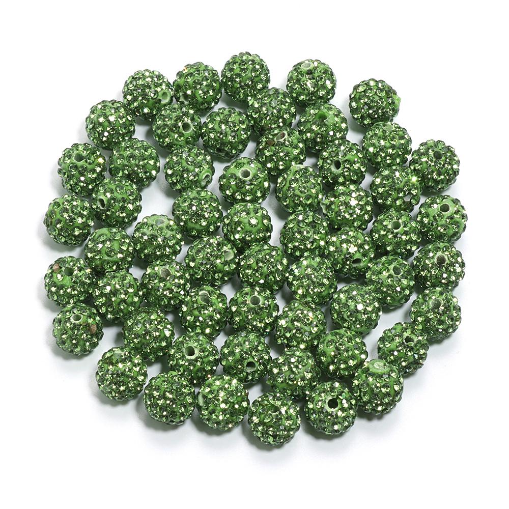 10pcs/bag Colorful Soft Pottery Clay Shamballa Beads Loose Beads For Jewelry Making DIY Necklace Bracelets Pendants Accessories