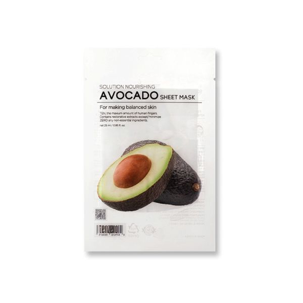 TENZERO Solution Nourishing Avocado Sheet Mask (25ml) 10EA