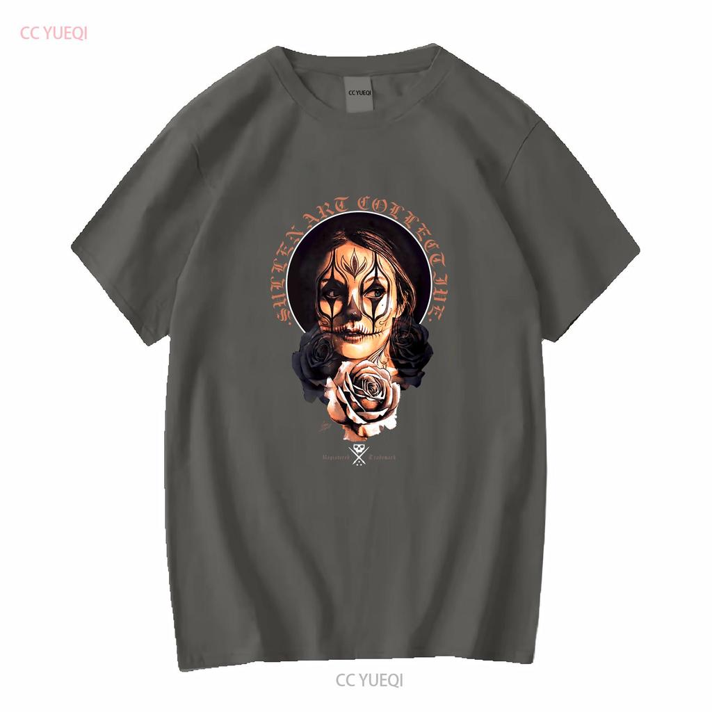Sullen Mens T Shirt CRY LATER Tattoos Urban Design Skull Premium Quality Long or Short Sleeves Vintage Washed Unisex