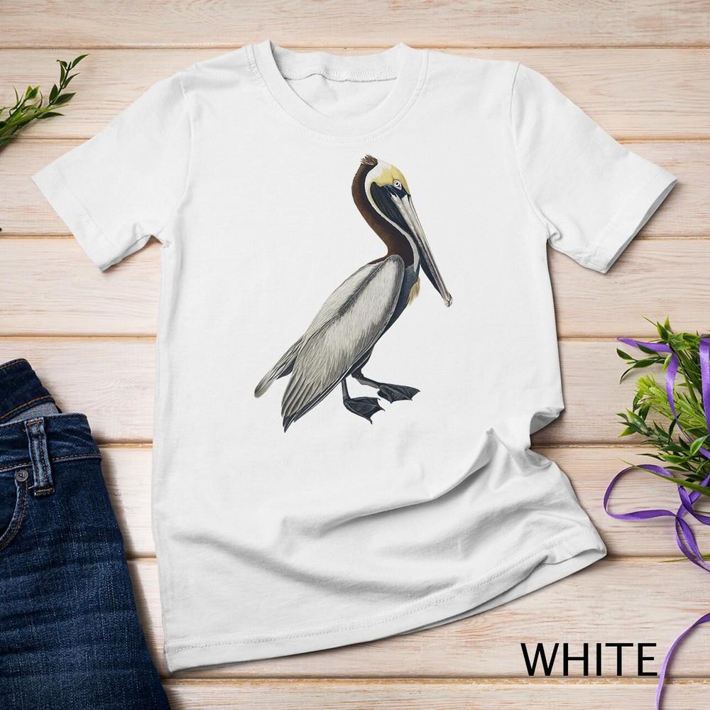 Pelican T-shirt Vintage Bird Graphic Tee Brown Pelican Unisex T-shirt