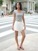 Laengaenlu Magnolia Lace Top(Magnolia)_Grey