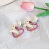 Party Girls Gifts Three-Dimensional Earrings Rabbit Korean Style Resin Jewelry Women Earrings