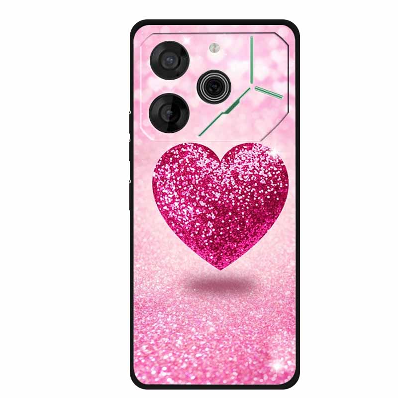 For Tecno Pova 6 Case Luxury TPU Soft Silicone Phone Cases Back Cover for Tecno Pova6 2024 6.78" Shockproof Love New Cute Coque