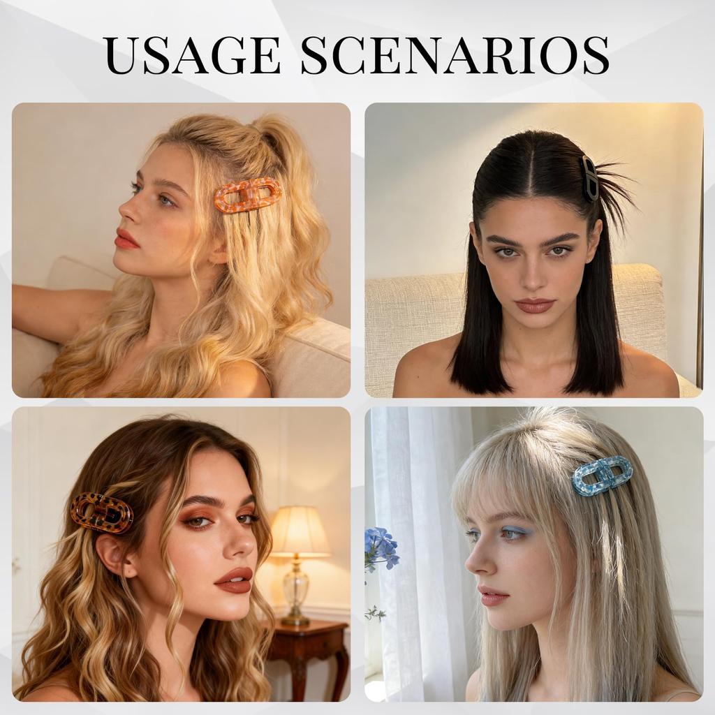 2 Pcs Hair Clutchers for Women, Magnetic Hair Clip, 2-in-1 Section Clips for Hair Styling, Daily Use and Professional Salon Clutcher Hair Accesso