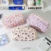 1Pcs Large Capacity Capibala Pen Bag Stationery Storage Bag High Quality Kapibara Cartoon Pencil Case With Flip Top