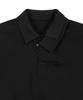 Yusentig Double Collar Slim Asymmetrical Collar T-Shirt Black Aw5Me43310
