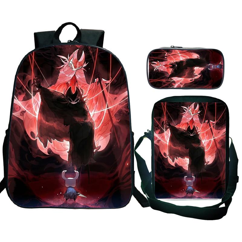 Hollow Knight 2 Silksong Backpack Teenagers Hornet Fridge Magnet Rucksack Shoulder Bag Pencil Case School Backpacks