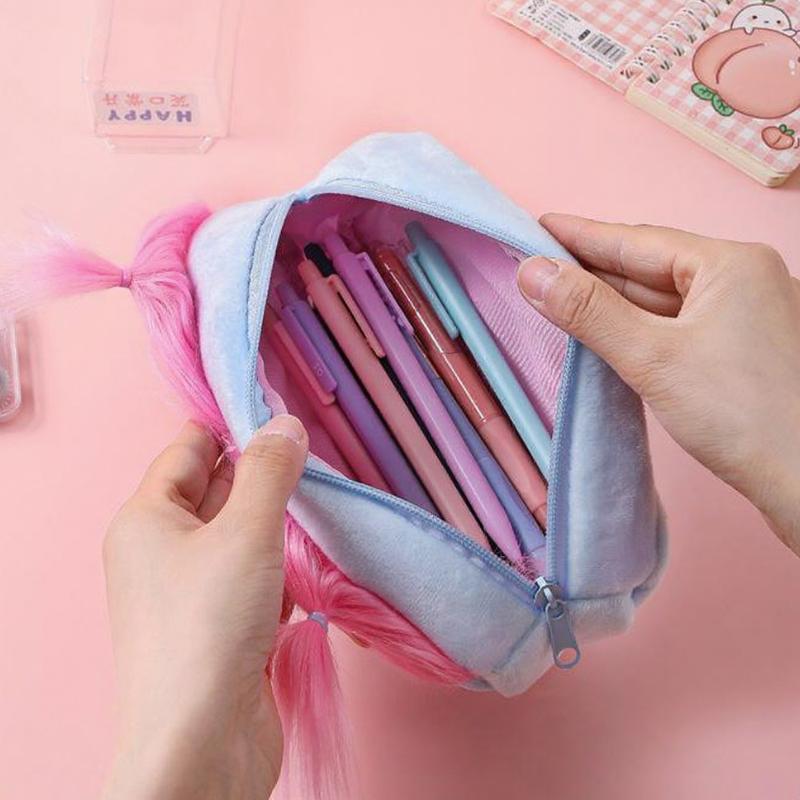 Ugly Doll Plush Large Intestine Pencil Case Big Eyed Sweet Girl Heart Storage Bag Plush Toy Pencil Case
