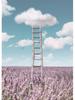 Vintage Future Imagination Sky Cloud Plakáty Obraz na plátně Legrační obraz na zeď pro moderní obývací pokoj Domácí dekorace