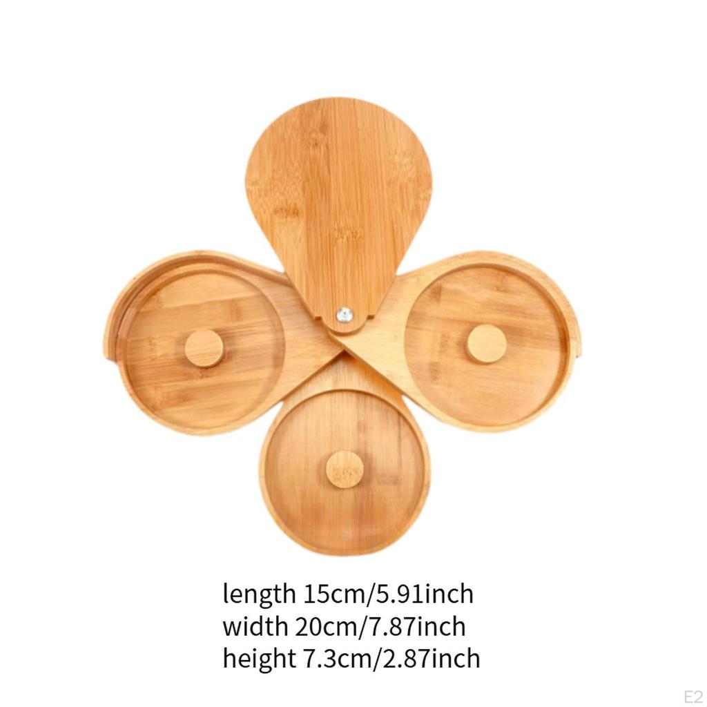 Salt Edge Plate Bamboo Container Household Juice Margarita Cocktail Round Seasoning Dish Sugar