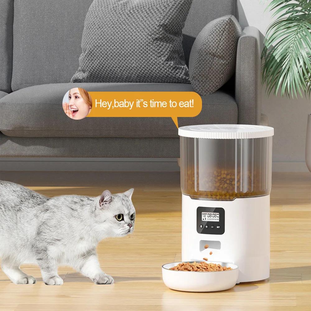 For 4L Pet Feeder  Automatic Dog Food Dispenser Smart Cat Feeder 2L Cat Automatic Drinking Fountain Dog Water Feeder