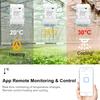Smart Temperature Humidity Wifi Switch 10A 2000W Intelligent Monitoring Thermostat Compatible Temperature and Humidity Intelligent Monitoring Via APP