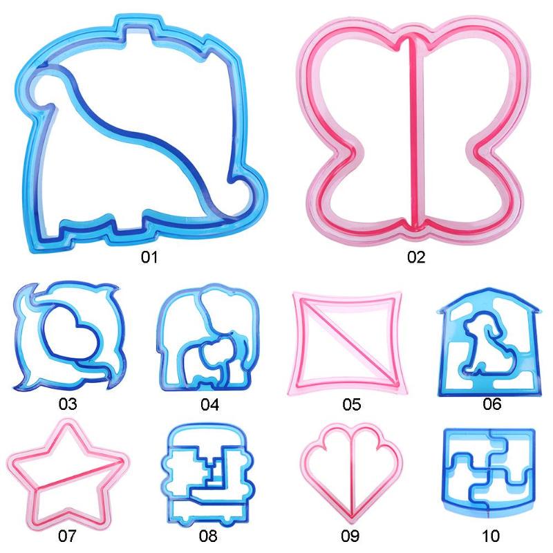 Lunch Diy Sandwiches Cutter Mould Food Cutting Die Bread Biscuits Mold Children Baking Tools