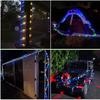 LED-Springbrunnenlicht 12m/472in Solar-Lichterkette Outdoor Solarbetrieben Lichterkette 8 Modi für Baum Garten Party Weihnachten Hochzeit Dekoration