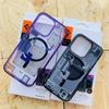 Luxury Spigen Circuit Board Phone Case For iPhone 15 14 13 12 11 Pro Max Plus Magsafe Magnetic Wireless Charging Acrylic Cover