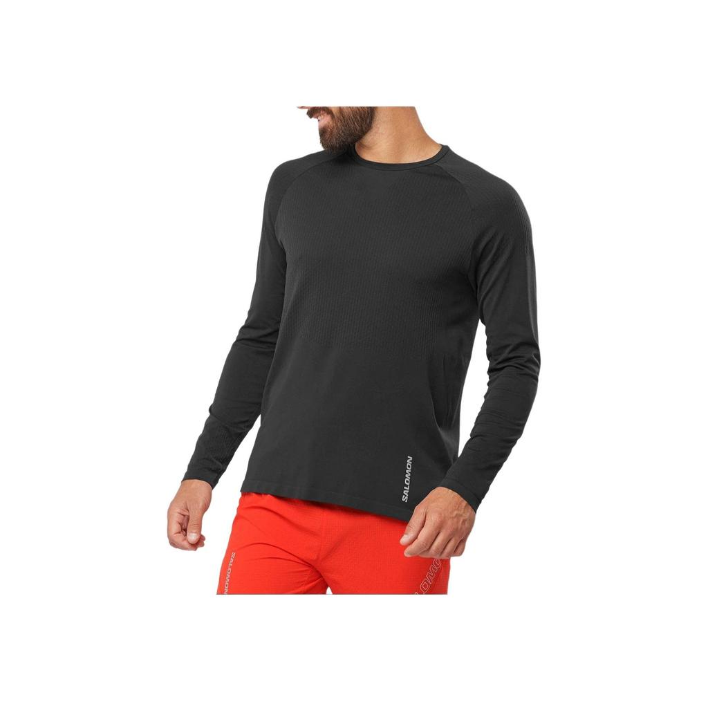 New SALOMON Sense Aero Seamless T Shirt Men's Black LC1878100