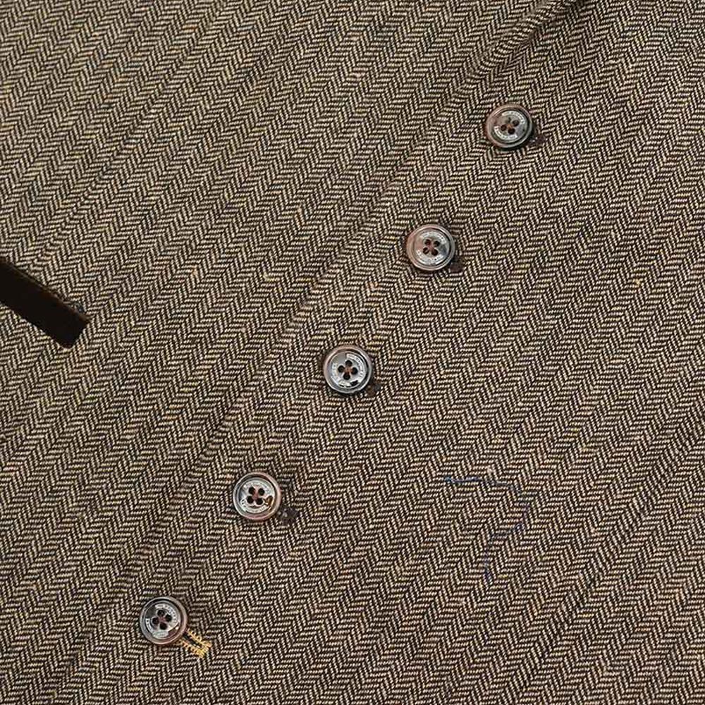 LAMBRETTA Mens Morgan Herringbone Waistcoat