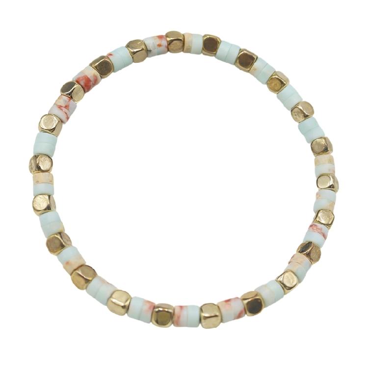 

Multipurpose Natural Stone Beaded Bracelet Handmade Wristlet for Travel Leisure Activities and Fashion Accessorizing 1 синий