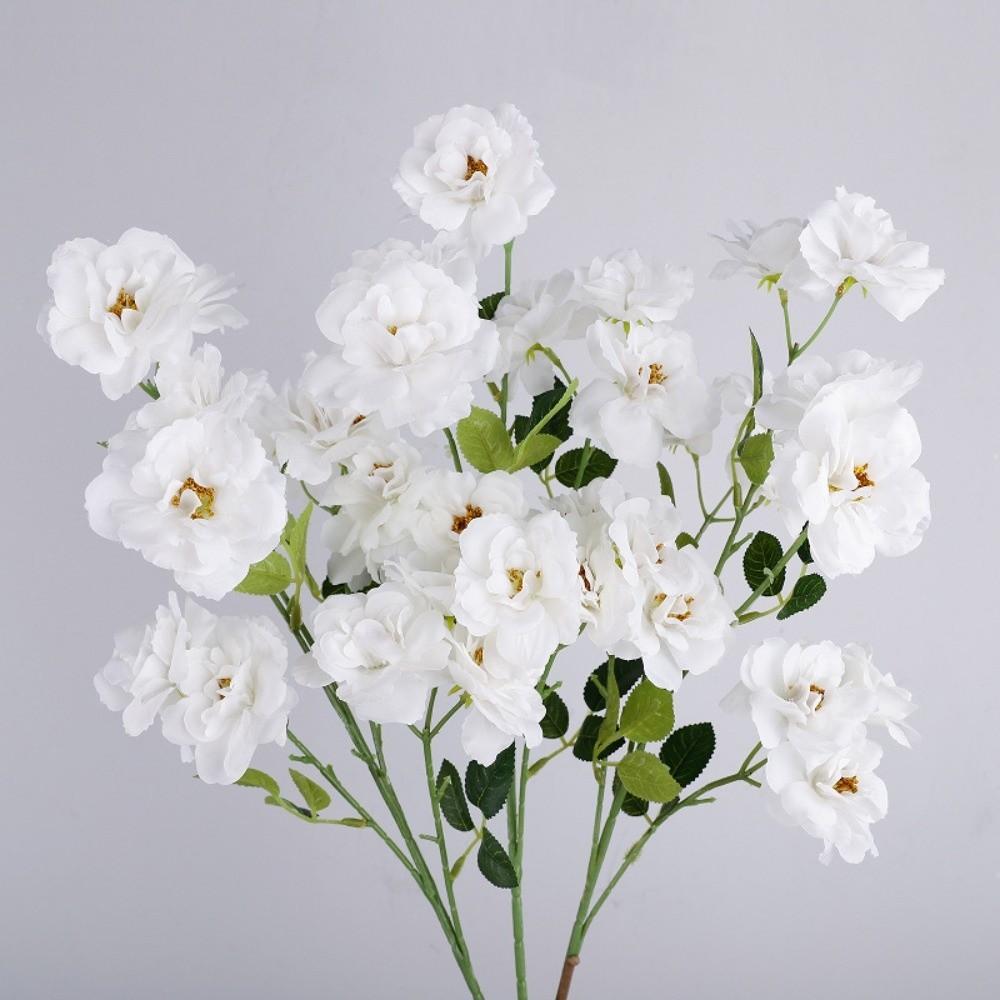 Real Touch Artificial Rose Flower Realistic Handmade Simulation Big Rose Luxury Camellia Faux Rose Branch Party Favors