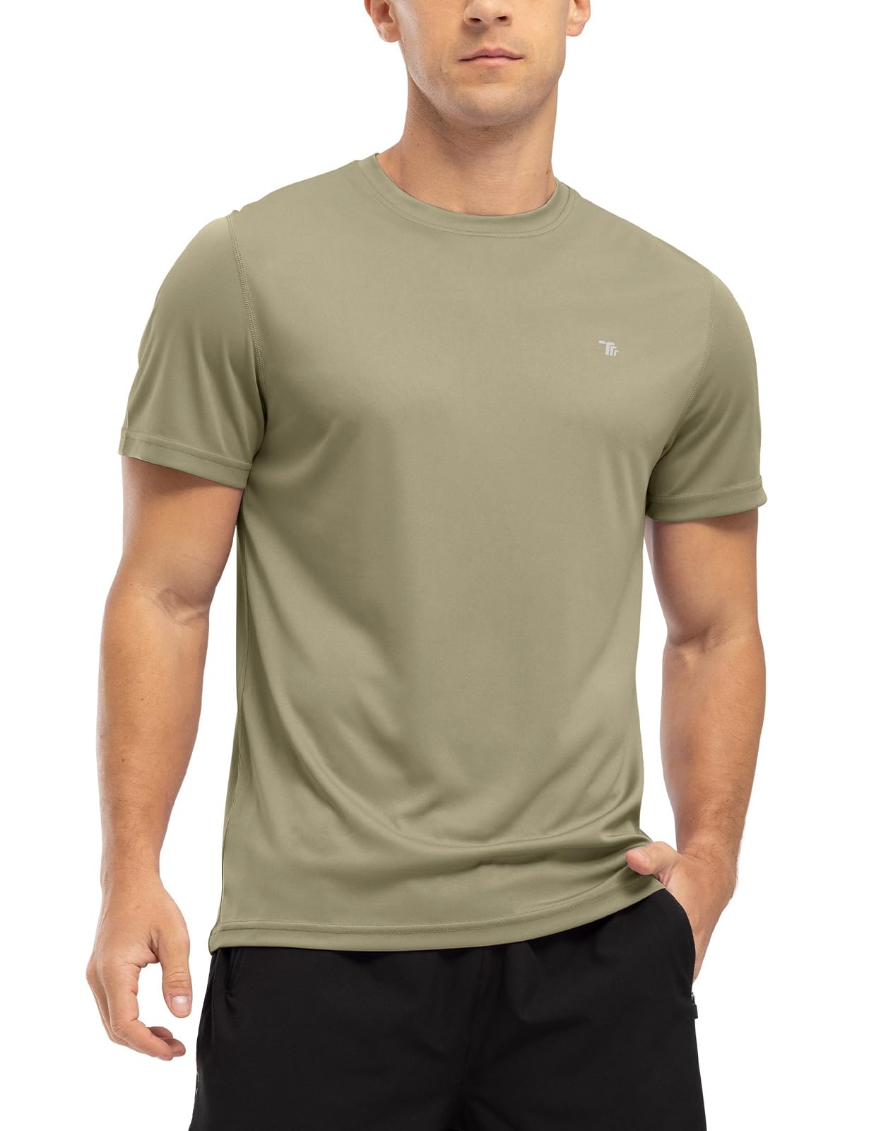 

Беговая тренировочная футболка с коротким рукавом, спортивная, для зала, фитнеса, для улицы [YSENTO] Футболка, Мужская, Одежда, Рукав, Шея, Футболка, Одежда, Эластичная, Сухая, Футболка,