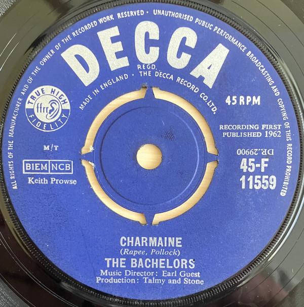 

7inch Record BACHELORS - Charmaine 45F11559 Decca 1963 UK Pop Used