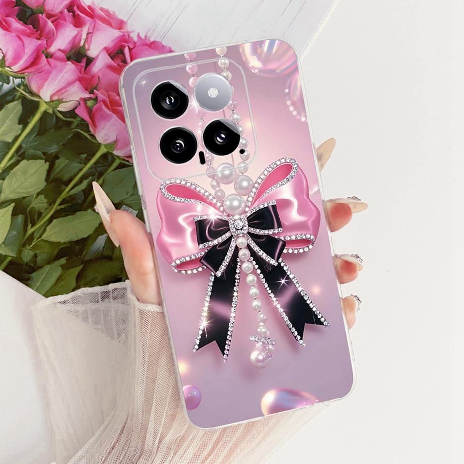 For Xiaomi Mi 14 Pro Case Cute Lion Fashion Painted Cover Soft Silicone Slim Phone Case For Xiaomi 14 Pro Mi14 Pro Fundas Bumper