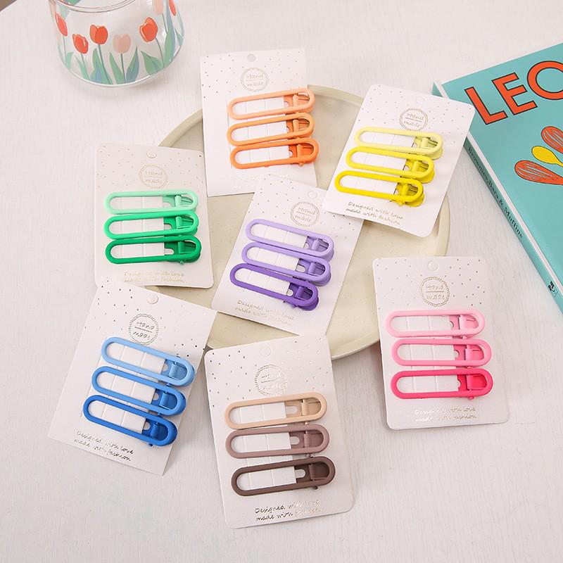 

Металлическая шпилька для волос в корейском стиле для женщин: Цвет молочного кофе, бесшовный зажим для челки «утконос», головной убор с боковой застежкой. A hairpin