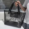 Tote bag Personalized bag Women's thickened transparent mesh gift shoulder bag, bridesmaid gift bag
