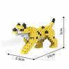 KNEW BUILT 3D Animal Model ElephantHippoLionLeopard Micro Mini Building Block Toys-Create ZooPuzzle AssemblyChristmas Gifts