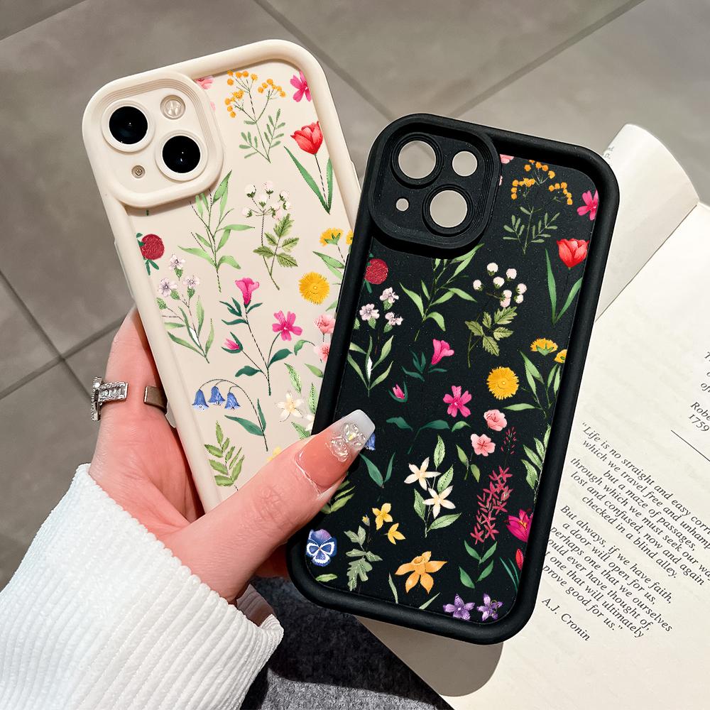 Soft Silicone Phone Casing Full Cover Camera Shockproof Protection Case for Samsung Xiaomi Redmi Poco