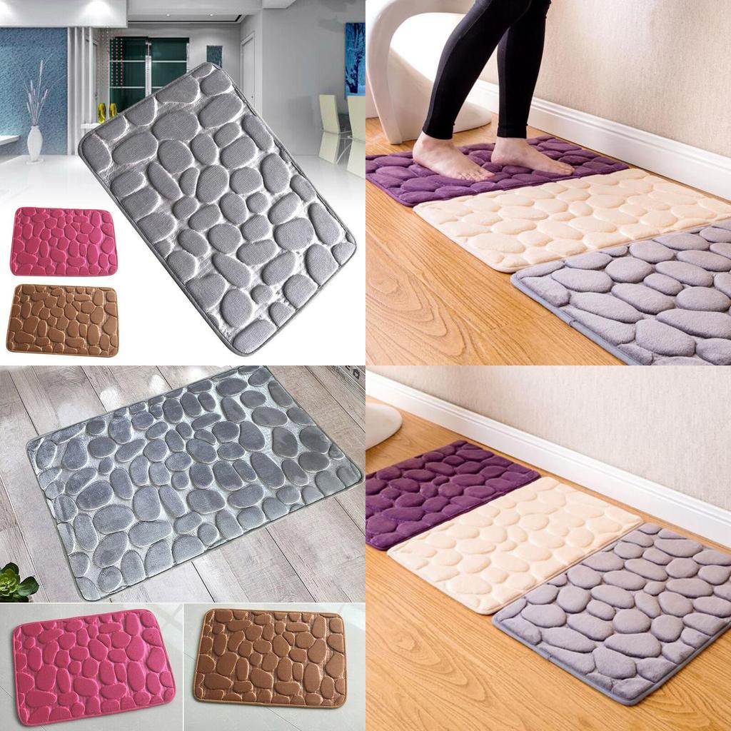 Ultra-absorbent Embossed Polyester Mat For Kitchen And Bathroom Floors