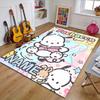 Custom Pochacco Mat Personalized Name, Polyester Washable Indoor Entryway Rug, Gift for Christmas, Easter, Thanksgiving Day
