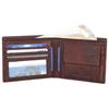 Leather Wallet for Men I Handcrafted I Credit/Debit Card Slots I 2 Currency Compartments I 2 Secret Compartments (Brown)
