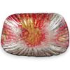 Dish Glass Plate Oval Dish Plate Large Red Gold 19cm Sairan J-kitchens