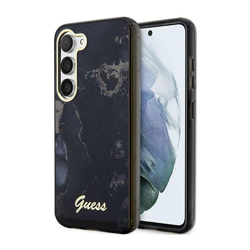 Guess Golden Marble Collection - Etui Samsung Galaxy S23+ (Czarny)