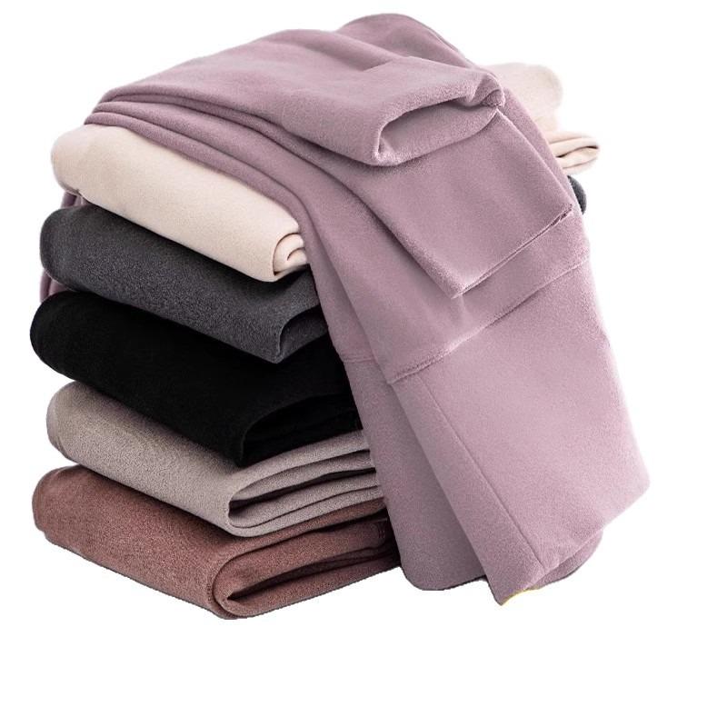 Autumn and Winter German Velvet High Waist Belly Seamless Tight Body Cold-resistant Warm Velvet Thickened Leggings Women