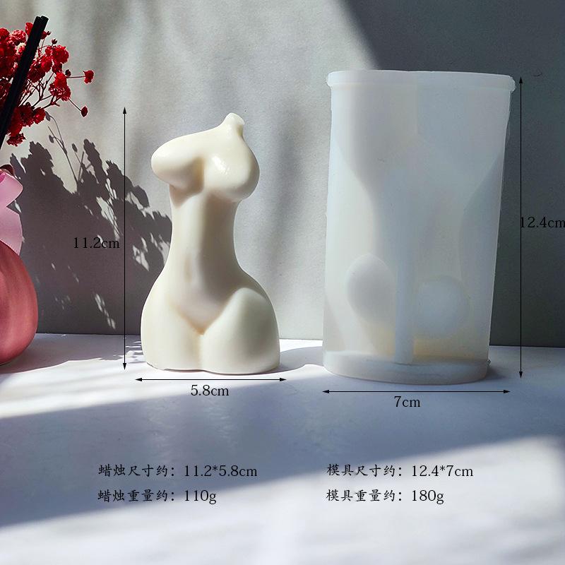 

Большая абстрактная силиконовая форма для свечей в виде человеческого тела, толстая женщина, гипс, смола, мыло, шоколад, для выпечки, форма для льда, домашний декор, сувениры для вечеринок