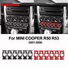 Real 3D Soft Carbon Fiber Sticker For Mini Cooper R50 R53 2001-2006 Headlight Door Switch Panel Cover Interior Upgrade Decor Kit