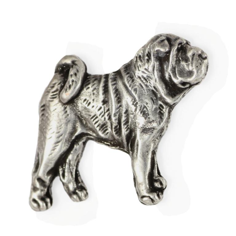 Shar Pei - Dog Brooch In a Gift Box, Elegant Pin, Lapel Pin for Art-Dog Brand Jacket
