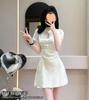 Small High-end Jacquard Improved Cheongsam Women's Waist A Character Temperament Design Sense New Chinese Style Dress