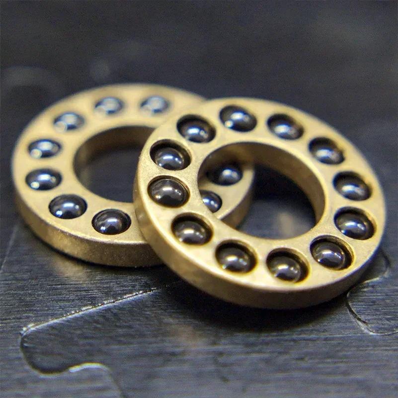 2pcs H62 CNC Ceramic Ball Brass Fram for Folding Knife Quick System Replacement Part Cage Bearings Washers Knife Accessories