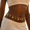 Gold Imitation Pearl Body Chain Shell Beads Belly Chain Elegant Starfish Waist Chain  Ladies