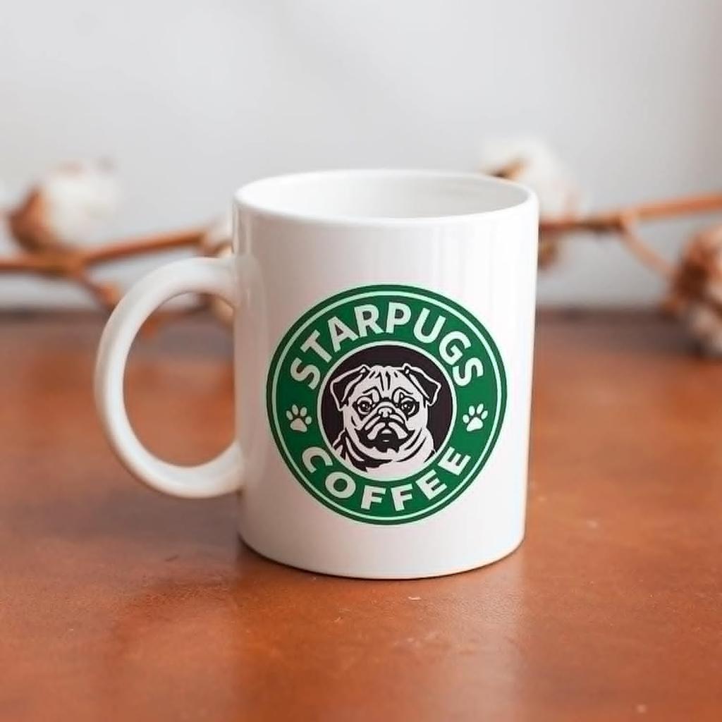 Pug Mug, Coffee Cup, Insulated, Stylish, Ceramic Milk Cup, 330ml