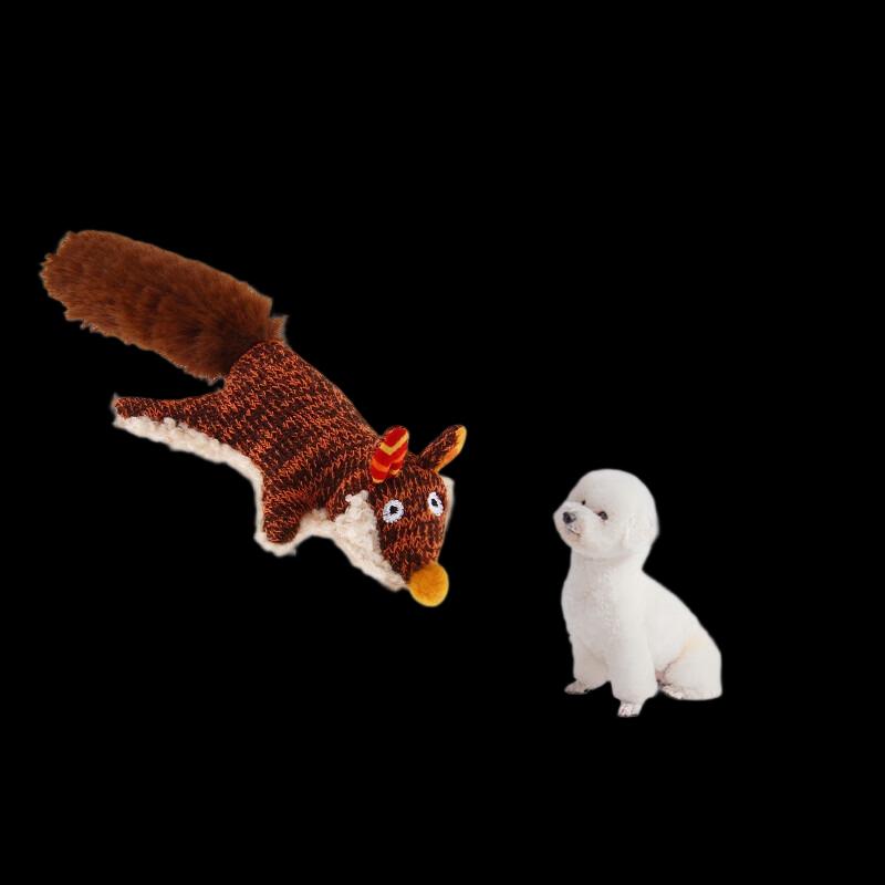 Simulated Fox Dog Chew Toy