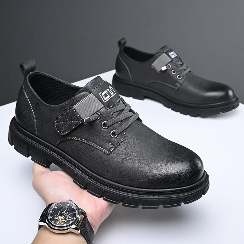 Fashion Business Platform Shoes Men Casual Shoes High Quality Sneakers Luxury Brand Men Shoes Outdoor Genuine Leather Non-slip Men Shoes
