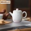 110ml Hand-painted Pink Orchid Teapot Elegant Tea Infuser Pot Tea Making Kettle With Ball Hole Tea Items Supplies Decoration