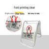 Stainless Steel A-Frame Warning Sign